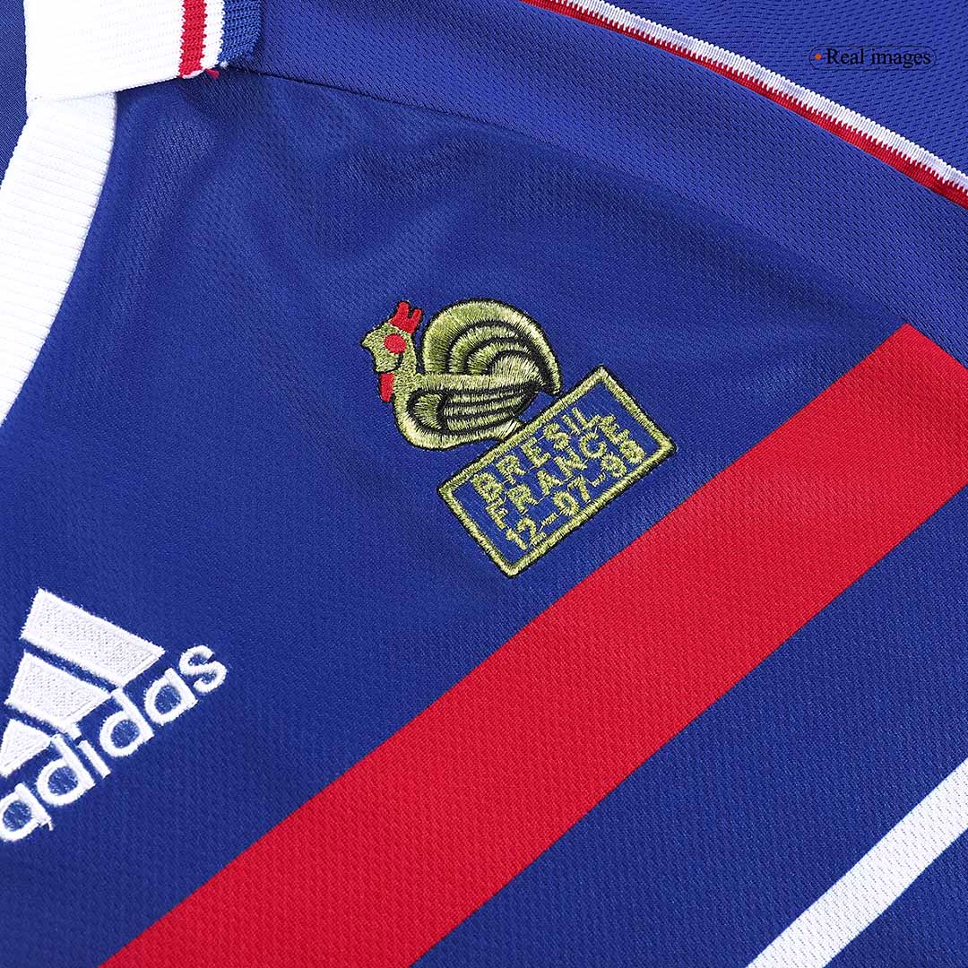 France World Cup 1998 Koti Retro-pelipaita Miesten
