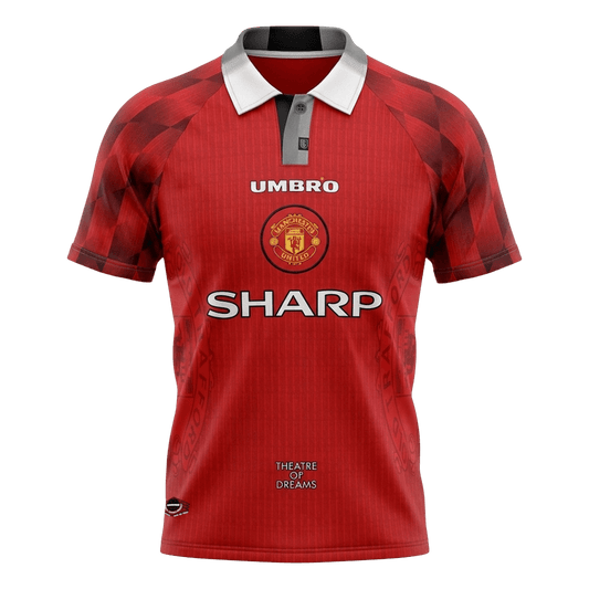Manchester United 1996/97 Koti Retro-pelipaita Miesten