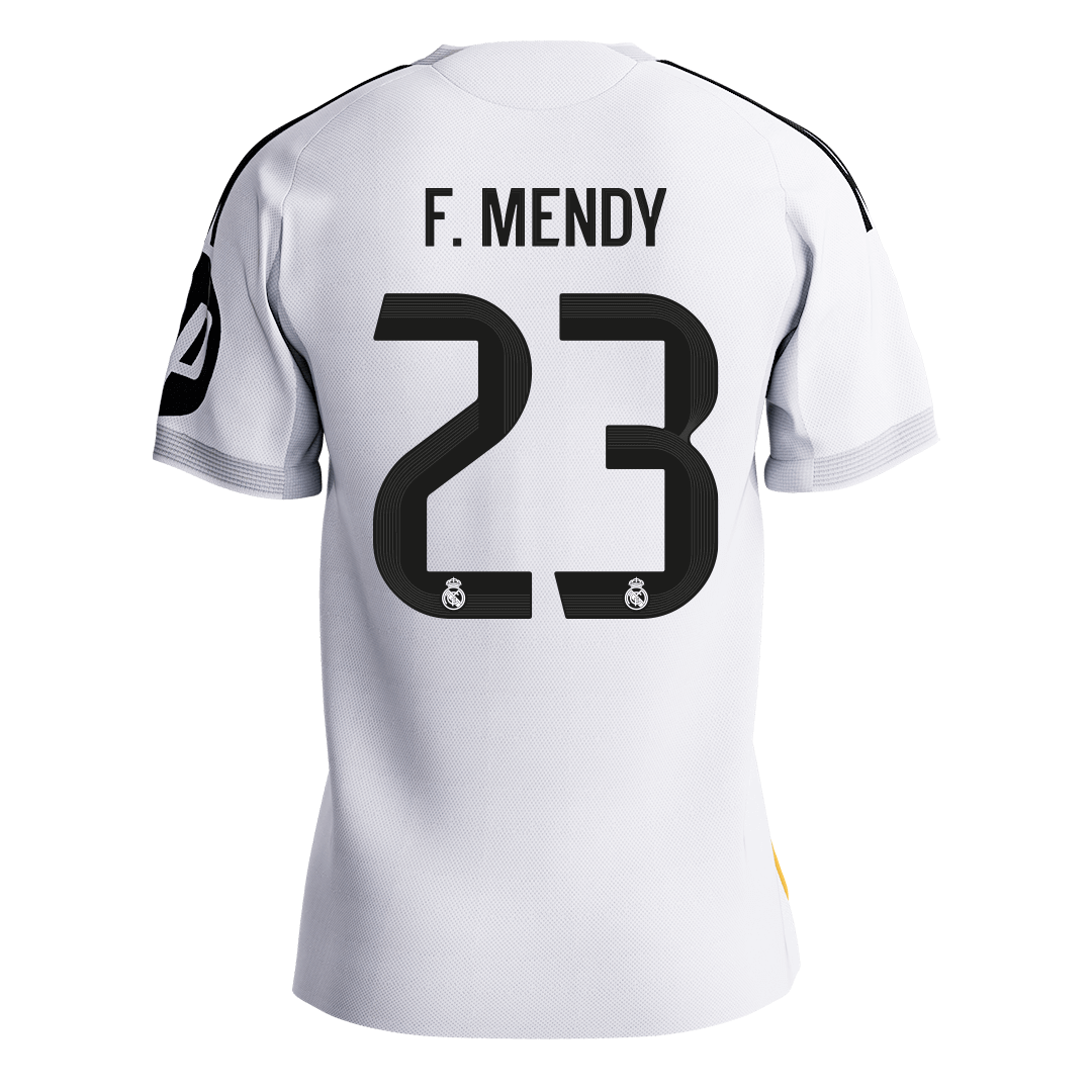 Real Madrid 2025/26 Koti Pelipaita (Player Version) Miesten F.MENDY #23 [PREMIUM]