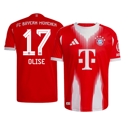 Bayern Munich 2025/26 Koti Pelipaita (Player Version) Miesten OLISE #17