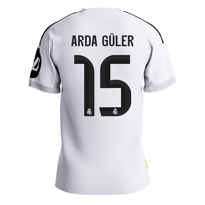 Real Madrid 2025/26 Koti Pelipaita (Player Version) Miesten ARDA GÜLER #15 [PREMIUM]