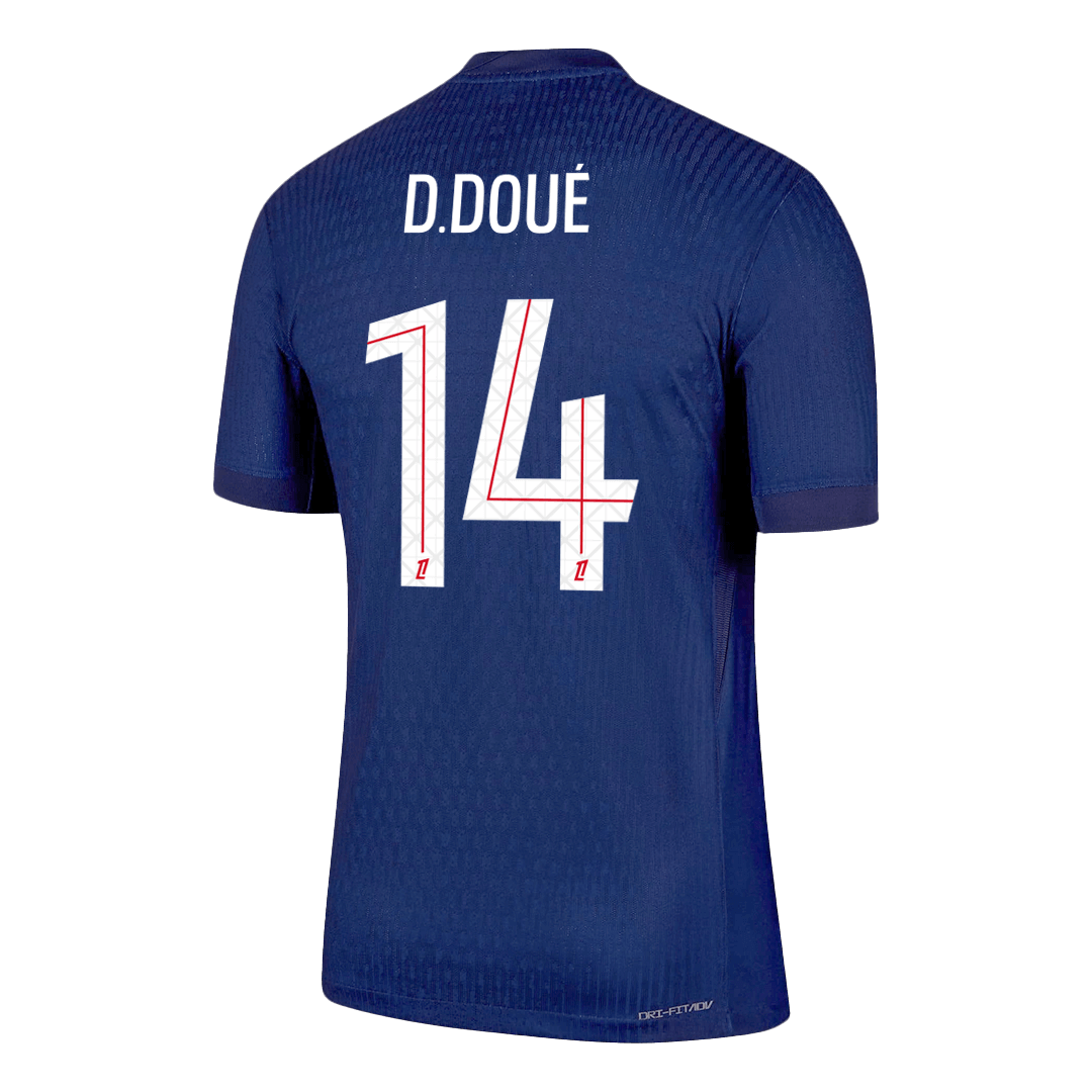PSG 2025/26 Koti Pelipaita (Player Version) Miesten D.DOUÉ #14