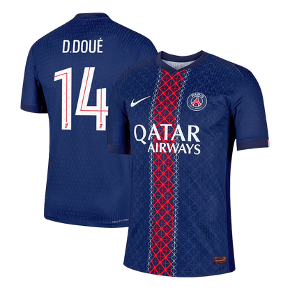 PSG 2025/26 Koti Pelipaita (Player Version) Miesten D.DOUÉ #14
