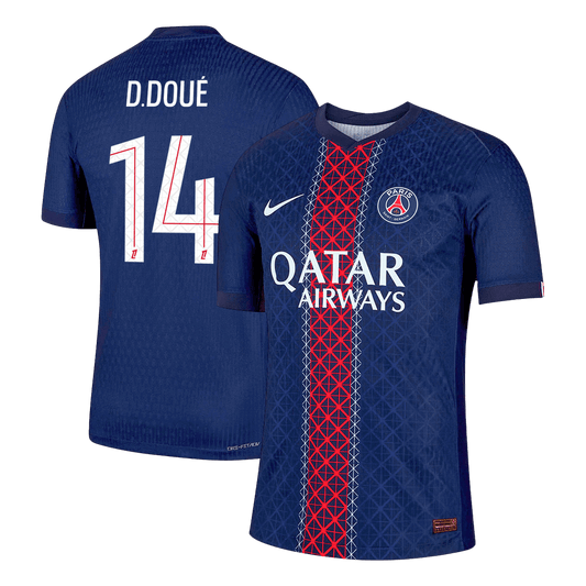 PSG 2025/26 Koti Pelipaita (Player Version) Miesten D.DOUÉ #14