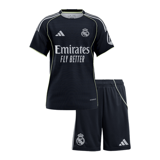 Real Madrid 2025/26 Vieras Pelipaitasetti Lasten [PREMIUM]