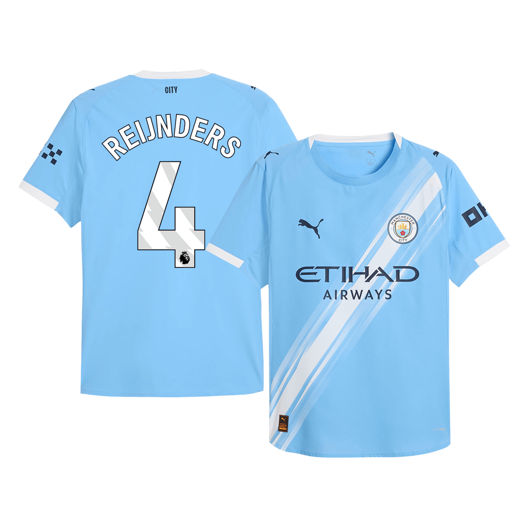 Manchester City 2025/26 Koti Pelipaita (Player Version) Miesten REIJNDERS #4