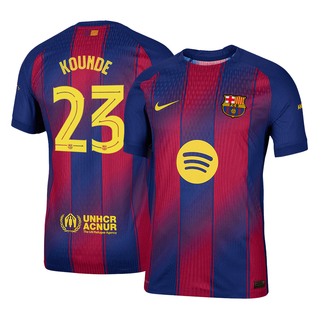 Barcelona 2025/26 UCL Koti Pelipaita (Player Version) Miesten KOUNDE #23