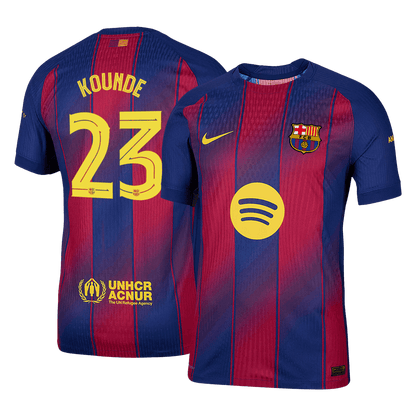 Barcelona 2025/26 UCL Koti Pelipaita (Player Version) Miesten KOUNDE #23