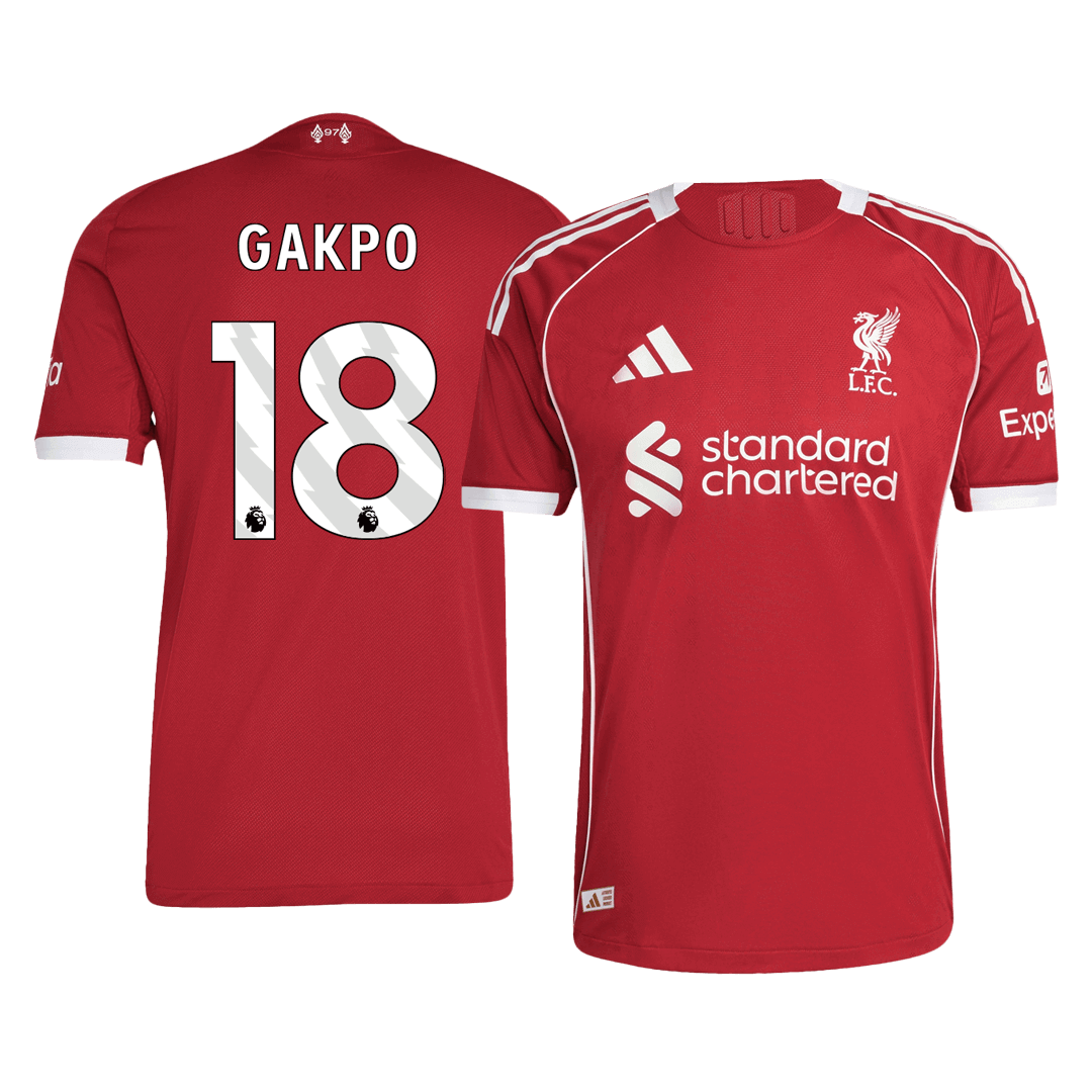 Liverpool 2025/26 Koti Pelipaita (Player Version) Miesten GAKPO #18
