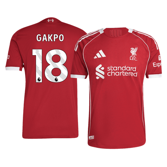 Liverpool 2025/26 Koti Pelipaita (Player Version) Miesten GAKPO #18