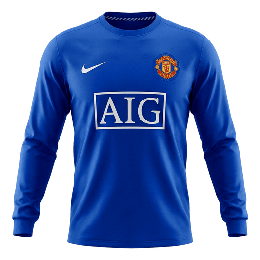Manchester United 2008/09 Kolmas Pitkähihainen Retro-pelipaita Miesten