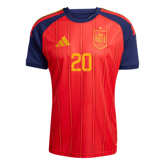 Spain World Cup 2026 Koti Pelipaita Miesten PEDRI #20 [PREMIUM]