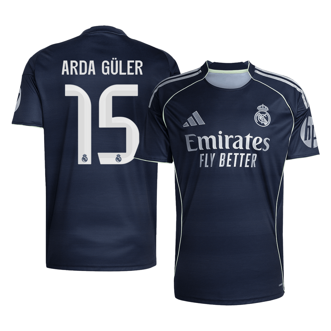 Real Madrid 2025/26 Vieras Pelipaita Miesten ARDA GÜLER #15 [PREMIUM]