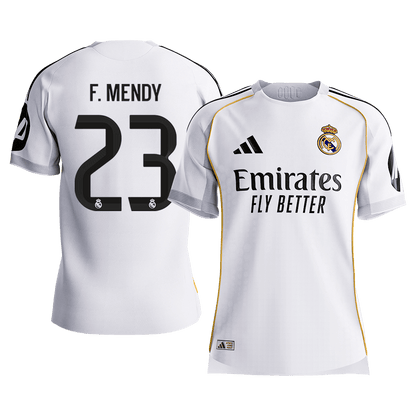 Real Madrid 2025/26 Koti Pelipaita (Player Version) Miesten F.MENDY #23 [PREMIUM]