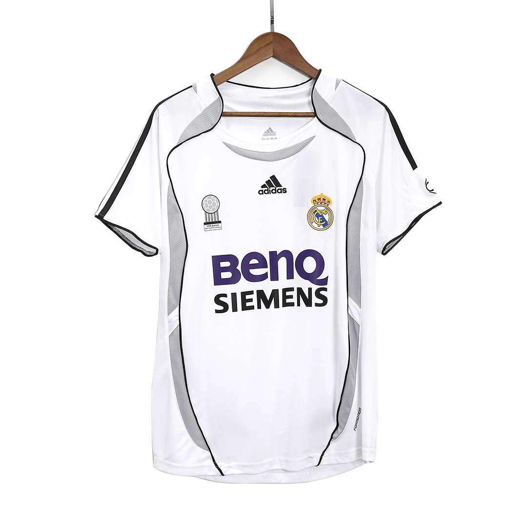 Real Madrid 2006/07 Koti Retro-pelipaita Miesten