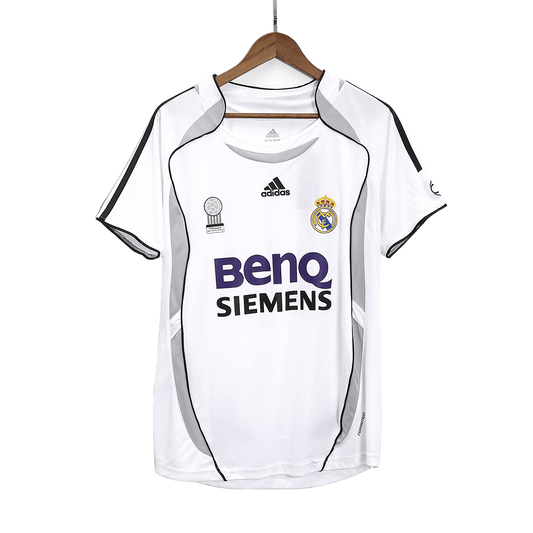 Real Madrid 2006/07 Koti Retro-pelipaita Miesten