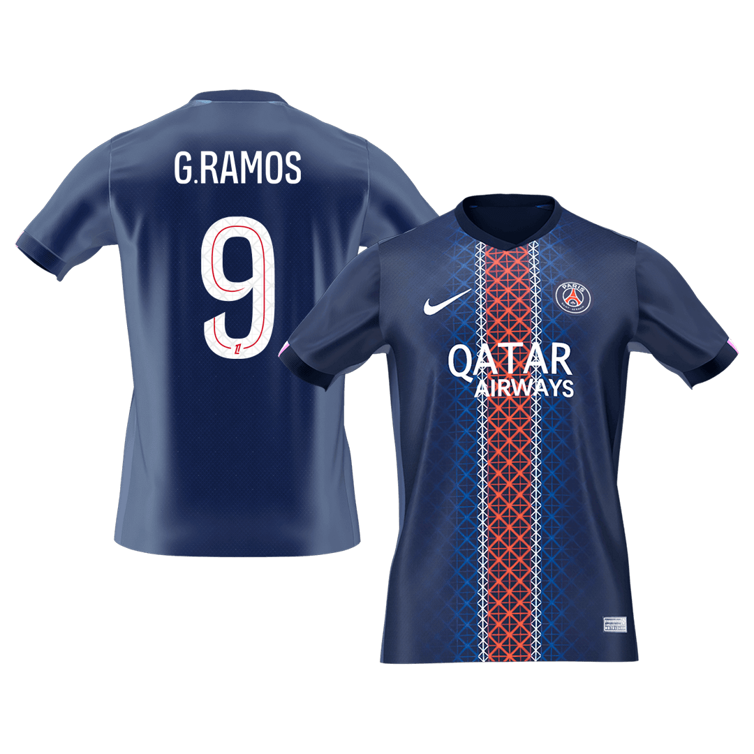 PSG 2025/26 Koti Pelipaita Miesten G.RAMOS #9 [PREMIUM]