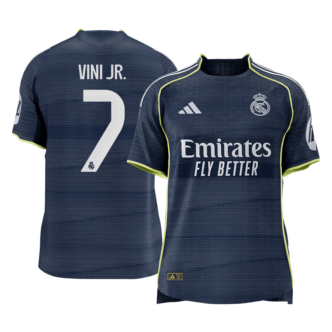 Real Madrid 2025/26 Vieras Pelipaita (Player Version) Miesten VINI JR. #7 [PREMIUM]