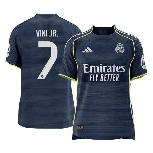 Real Madrid 2025/26 Vieras Pelipaita (Player Version) Miesten VINI JR. #7 [PREMIUM]