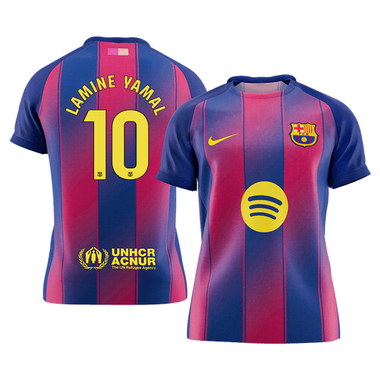 Barcelona 2025/26 Koti Pelipaita Miesten LAMINE YAMAL #10 [PREMIUM]