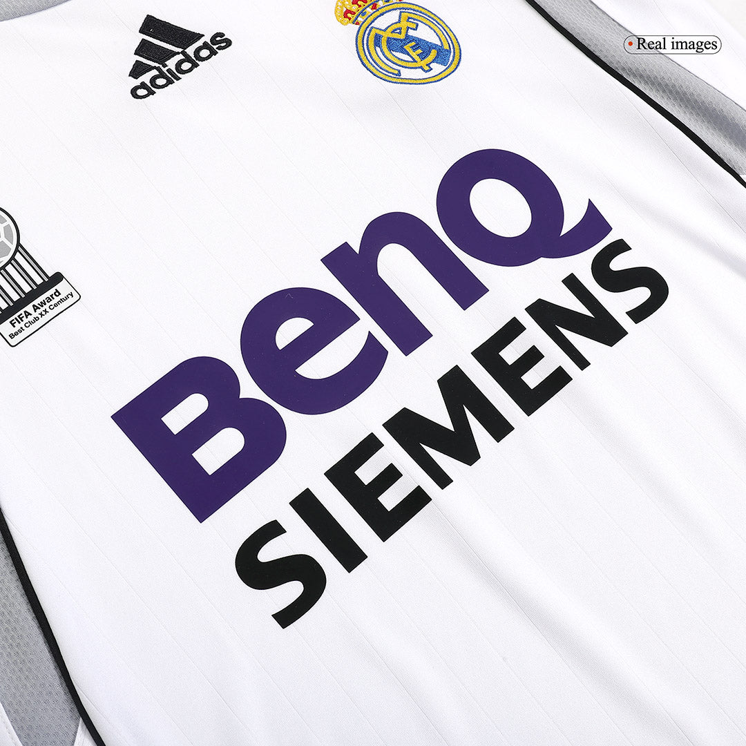 Real Madrid 2006/07 Koti Retro-pelipaita Miesten