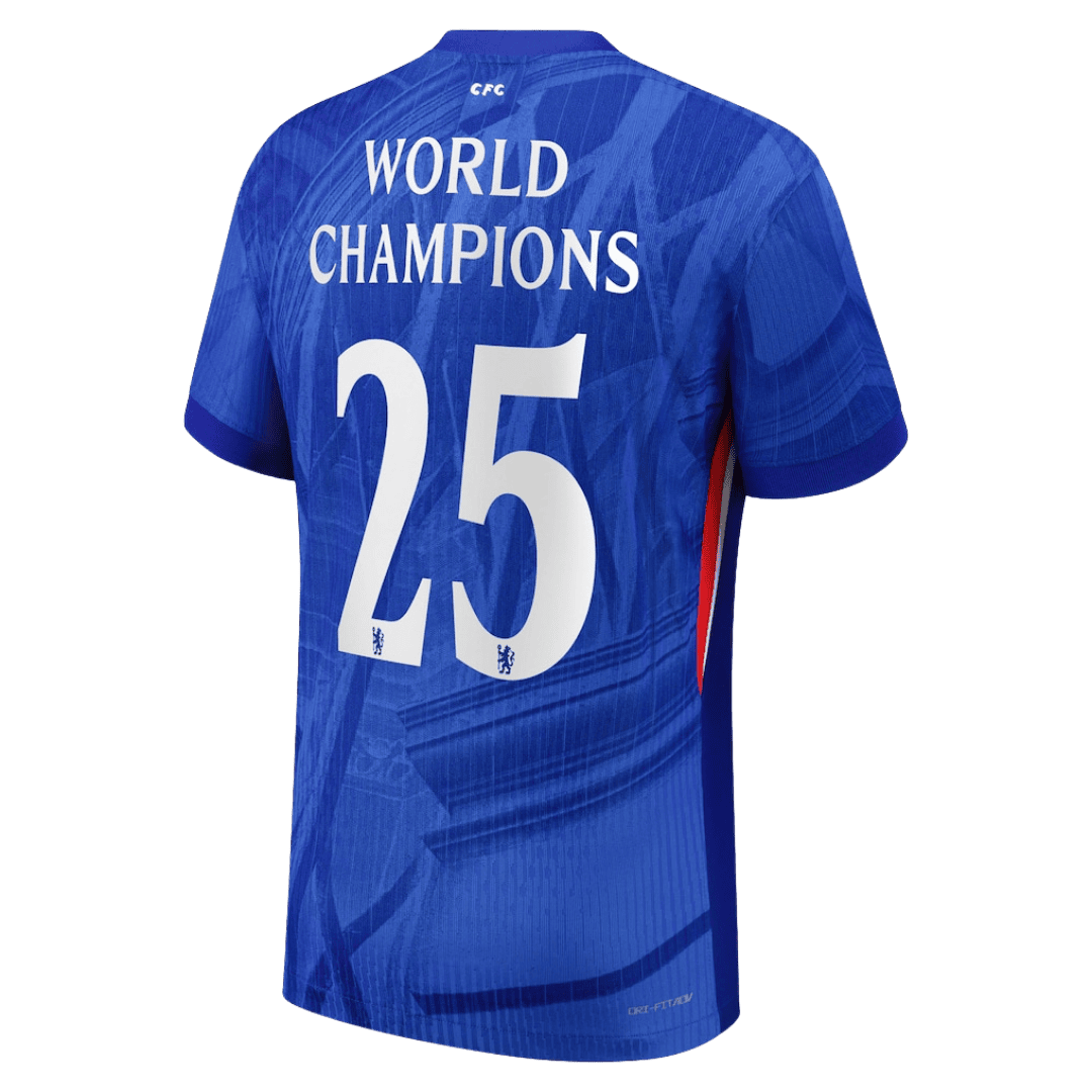 Chelsea 2025/26 Koti Pelipaita (Player Version) Miesten WORLD CHAMPIONS #25