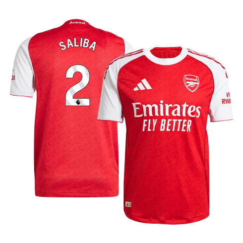 Arsenal 2025/26 Koti Pelipaita (Player Version) Miesten SALIBA #2