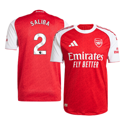 Arsenal 2025/26 Koti Pelipaita (Player Version) Miesten SALIBA #2