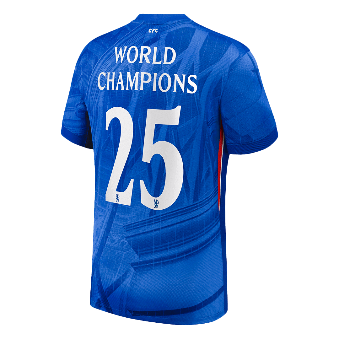 Chelsea 2025/26 Koti Pelipaita Miesten WORLD CHAMPIONS #25 [PREMIUM]