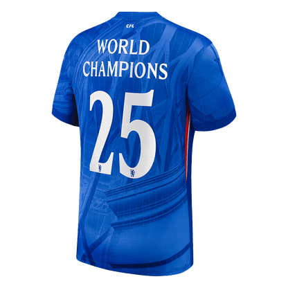 Chelsea 2025/26 Koti Pelipaita Miesten WORLD CHAMPIONS #25 [PREMIUM]