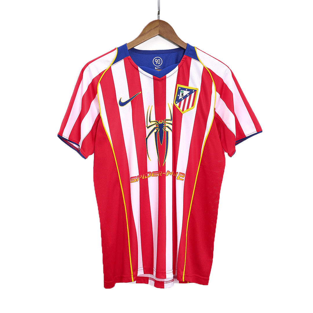 Atletico Madrid 2004/05 Koti Retro-pelipaita Miesten