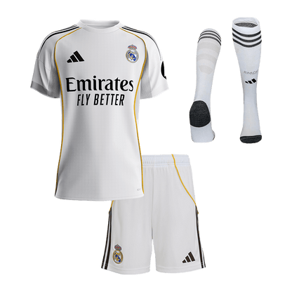 Real Madrid 2025/26 Koti Lasten täydellinen peliasu [PREMIUM]