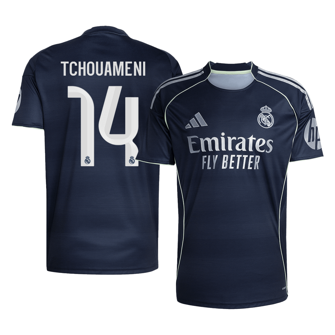 Real Madrid 2025/26 Vieras Pelipaita Miesten TCHOUAMENI #14 [PREMIUM]