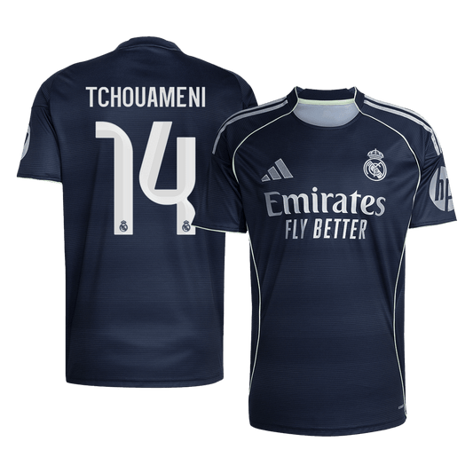 Real Madrid 2025/26 Vieras Pelipaita Miesten TCHOUAMENI #14 [PREMIUM]