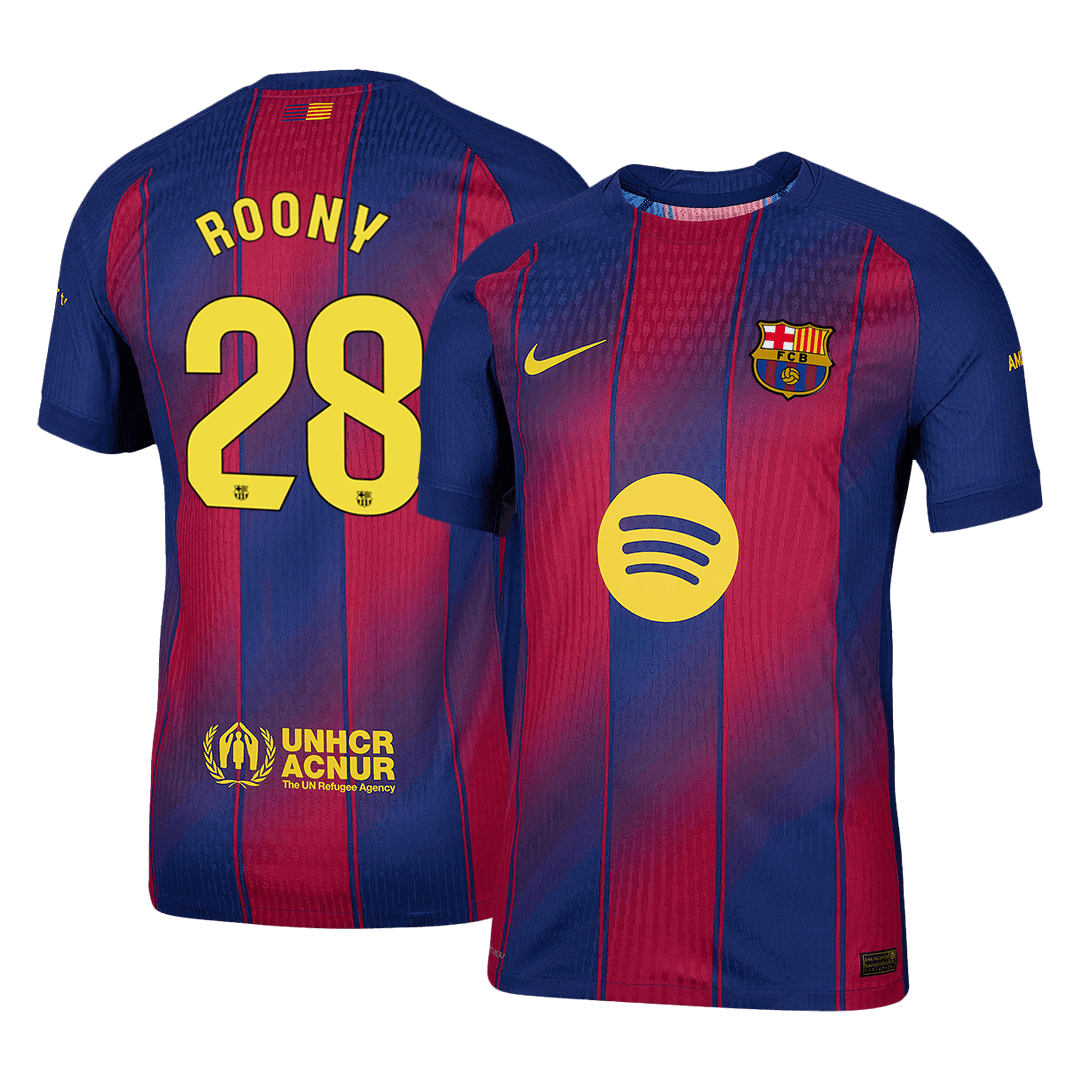 Barcelona 2025/26 Koti Pelipaita (Player Version) Miesten ROONY #28