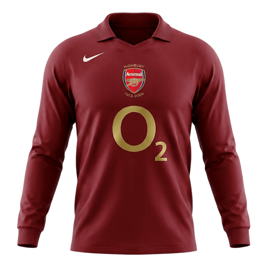 Arsenal 2005/06 Koti Pitkähihainen Retro-pelipaita Miesten