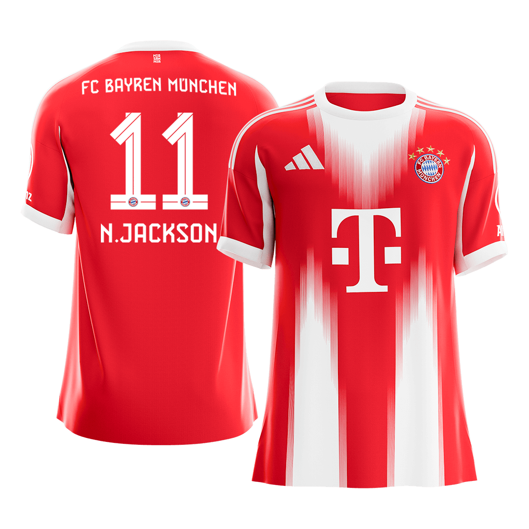 Bayern Munich 2025/26 Koti Pelipaita Miesten N.JACKSON #11 [PREMIUM]