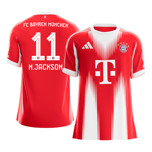 Bayern Munich 2025/26 Koti Pelipaita Miesten N.JACKSON #11 [PREMIUM]
