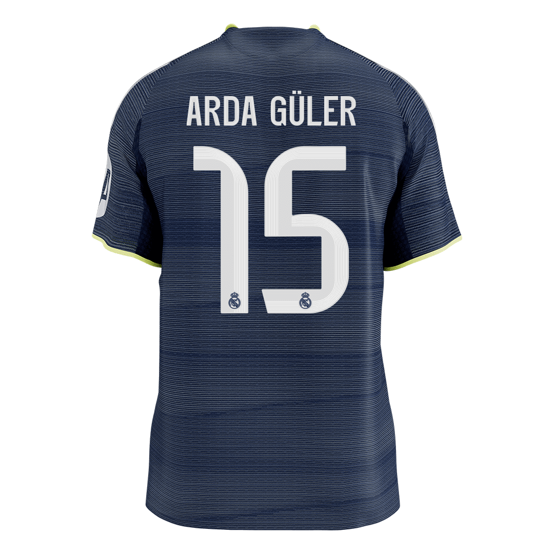 Real Madrid 2025/26 Vieras Pelipaita (Player Version) Miesten ARDA GÜLER #15 [PREMIUM]