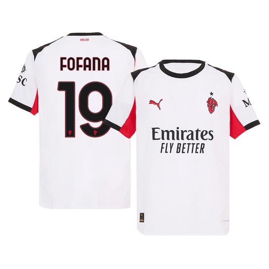 AC Milan 2025/26 Vieras Pelipaita (Player Version) Miesten FOFANA #19