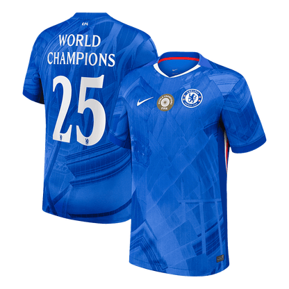 Chelsea 2025/26 Koti Pelipaita Miesten WORLD CHAMPIONS #25 [PREMIUM]
