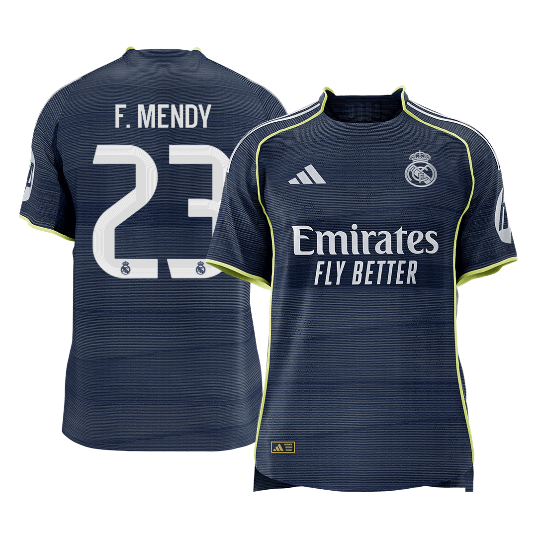 Real Madrid 2025/26 Vieras Pelipaita (Player Version) Miesten F.MENDY #23 [PREMIUM]