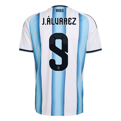 Argentina World Cup 2026 Koti Pelipaita Miesten J.ÁLVAREZ #9 [PREMIUM]