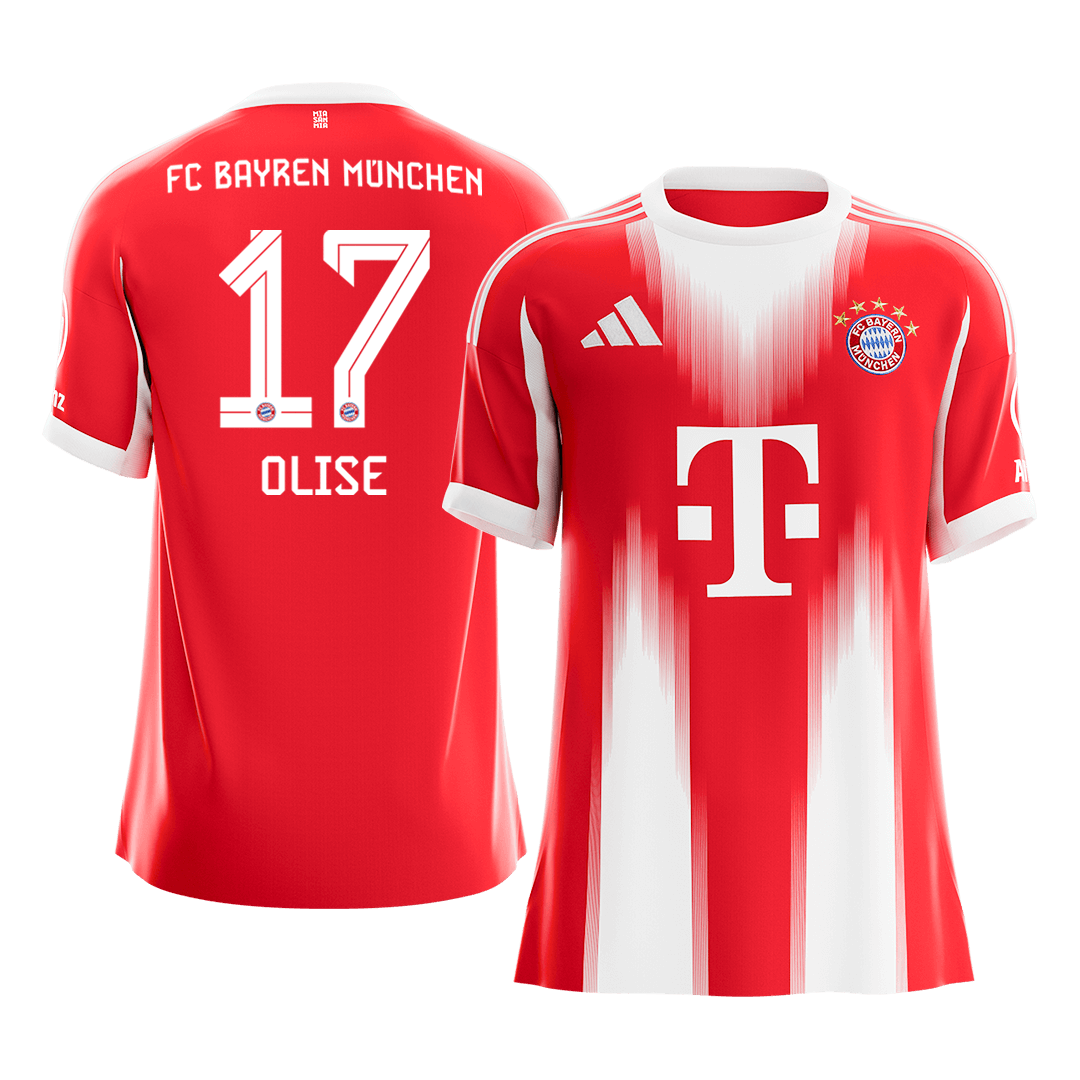 Bayern Munich 2025/26 Koti Pelipaita Miesten OLISE #17 [PREMIUM]