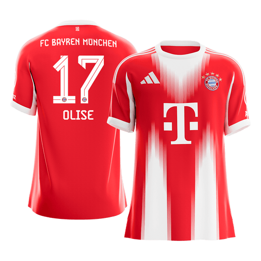Bayern Munich 2025/26 Koti Pelipaita Miesten OLISE #17 [PREMIUM]