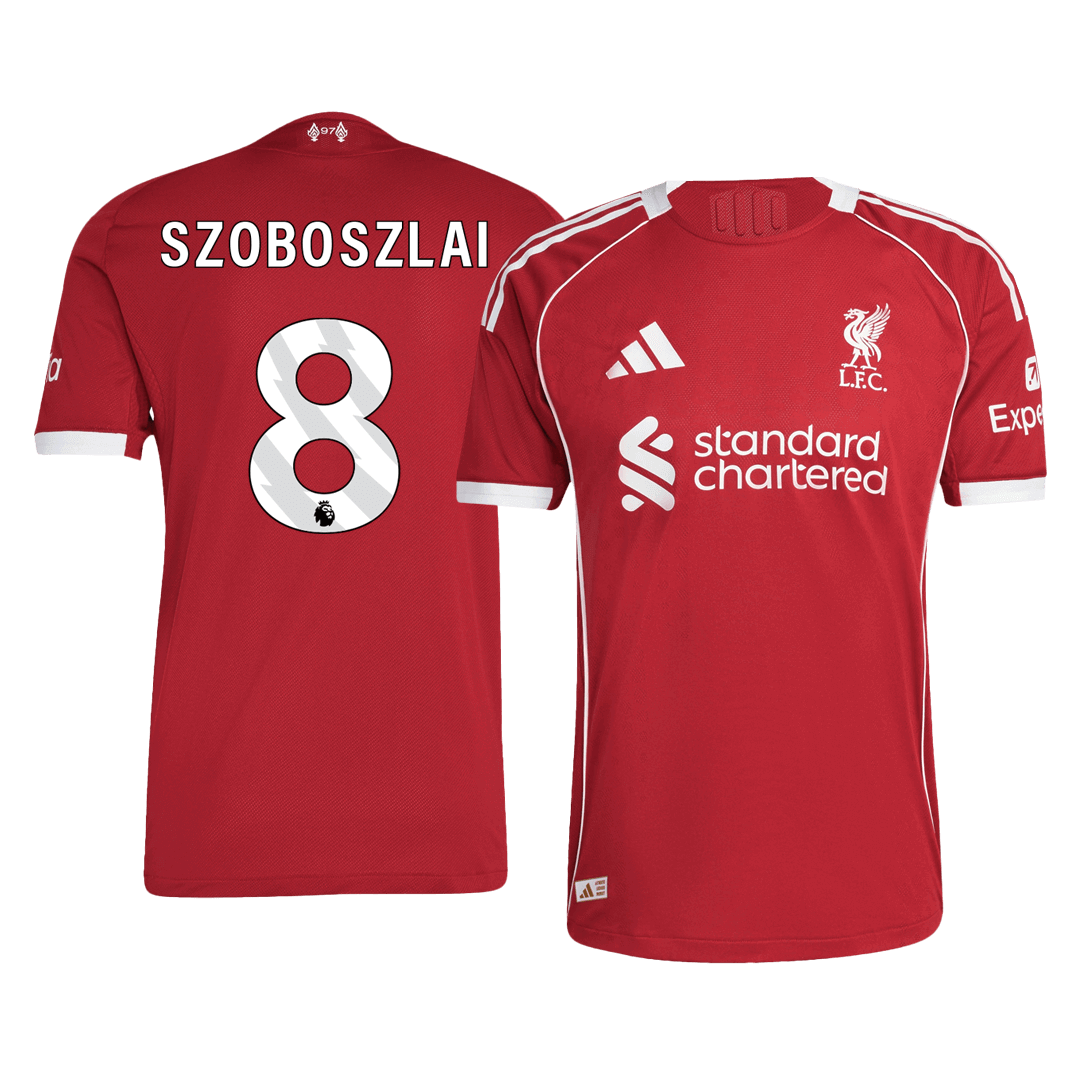 Liverpool 2025/26 Koti Pelipaita (Player Version) Miesten SZOBOSZLAI #8
