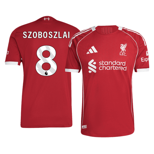 Liverpool 2025/26 Koti Pelipaita (Player Version) Miesten SZOBOSZLAI #8
