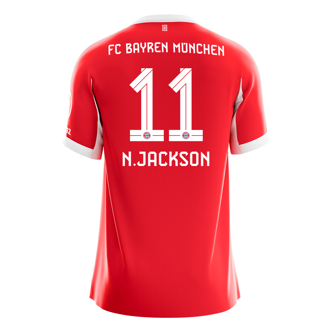 Bayern Munich 2025/26 Koti Pelipaita Miesten N.JACKSON #11 [PREMIUM]
