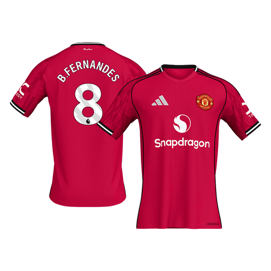Manchester United 2025/26 Koti Pelipaita Miesten B.FERNANDES #8 [PREMIUM]