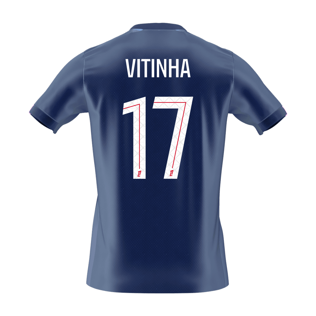 PSG 2025/26 Koti Pelipaita Miesten VITINHA #17 [PREMIUM]